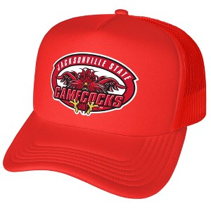 Jacksonville State University Primary Logo Foam Trucker Cap Red Os - 1 of 4