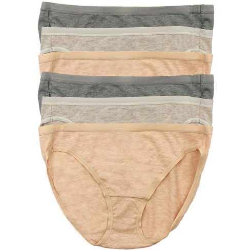 Felina Women's Organic Cotton Bikini Underwear For Women - (6-pack) (mother  Earth, Large) : Target