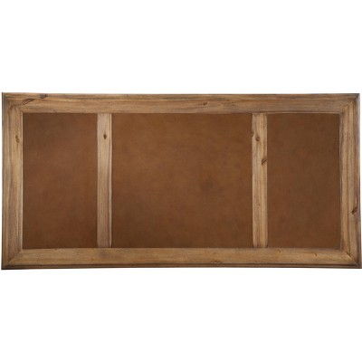 Traditional Brown Acacia 60'' Home Office Desk with Drawers