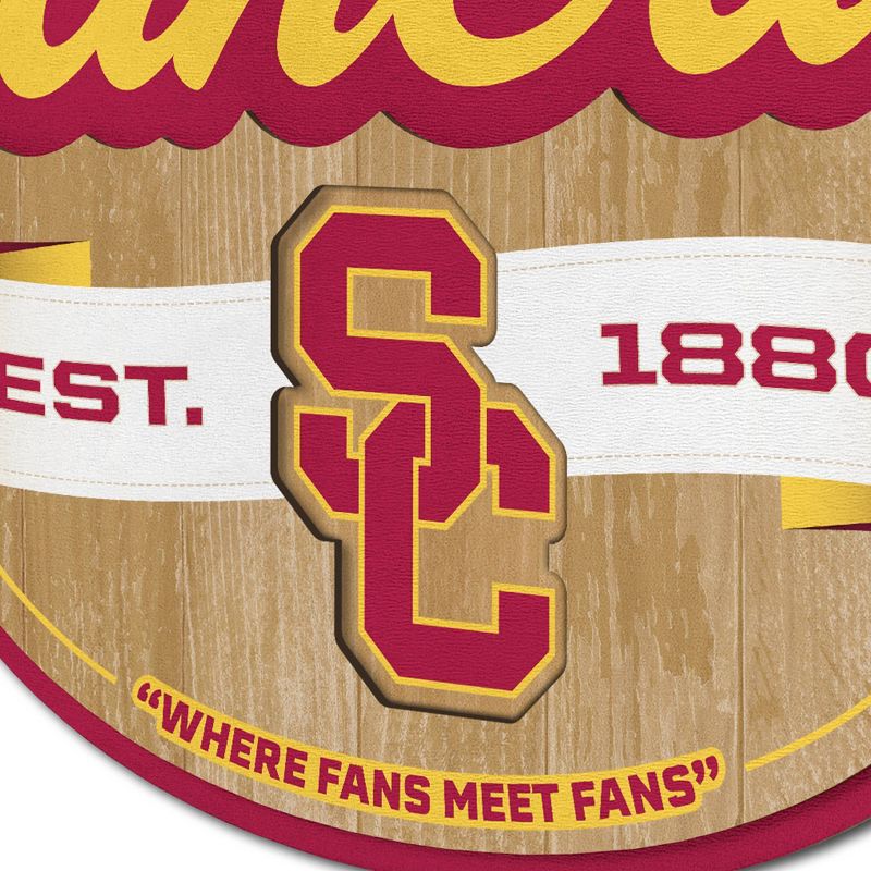 NCAA USC Trojans Fan Cave Sign - 3D Multi-Layered Wall Display, Official Team Memorabilia, Ready-to-Hang, 4 of 5