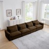 Oversized 157.5" Corduroy Cloud Modular 4-seater Sectional Sofa with Big Deep Seat, 4-Piece Free combination Sofa - 3 of 4