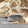 Area Rug, Abstract Marble Accent Rug, Soft Luxury Carpet for High Traffic Areas, Washable Rugs for Living Room, Non Slip Home Decor Kitchen Rug - 3 of 4