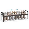 SONGMICS Shoe Rack 12-Tier Tall Metal Shoe Storage Organizer Set of 2 6-Tier Big Stackable Shoes Rack Shelf - 4 of 4