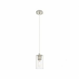 Crown Point - 1 Light Cord Pendant In Industrial Style-8.38 Inches Tall and 3.88 Inches Wide - 1 of 1