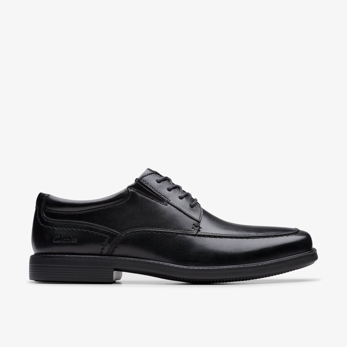Clarks Mens Dresslite Ace Black Leather Shoes