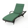 Christopher Knight Home Jessica Outdoor Rattan and Iron Adjustable Chaise Lounge with Cushion - 2 of 4