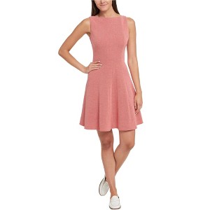 Tommy Hilfiger Womens Textured Fit & Flare Dress - 1 of 1