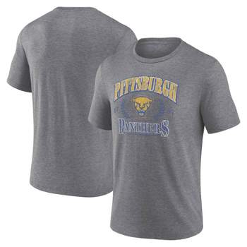 NCAA Pitt Panthers Men's Gray Tri-Blend Short Sleeve T-Shirt