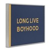 Stupell Industries Long Live Boyhood Children's Phrase Bold Yellow Blue Framed Giclee Art, Gray, 20" x 16" - 2 of 4