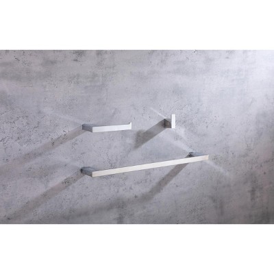 Chrome Minimalist 3-Piece Bathroom Hardware Set