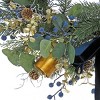 HGTV 28" Swiss Chic Decorated Christmas Artificial Wreath - 2 of 4