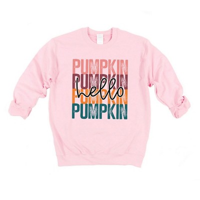 Simply Sage Market Women's Graphic Sweatshirt Hello Pumpkin Stacked