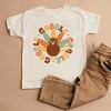SmileyWorld Gobble Gobble Circle - Youth Short Sleeve Graphic T-Shirt and Toddler Short Sleeve Graphic T-Shirt - 3 of 4