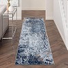 Modern Abstract Hallway Runner Rug, Machine Washable Low-Pile Geometric Non-Slip Floor Mat for Entryway, Living Room, Bedroom, Kitchen - 2 of 4