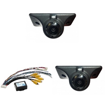 Echomaster 2- PCAM-BS1-N Flexible Housing Self-Adhesive Blind Spot Cameras bundled with PAC VS41 Intelligent 4-Camera Switcher