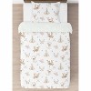 Sweet Jojo Designs Girl Twin Comforter Bedding Set Deer Floral White Taupe and Pink 4pc - image 3 of 4