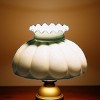 10" Hunter Green to Cream Tint Melon Oil Lamp Shade - 2 of 3