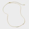 14K Gold Dipped Cubic Zirconia Initial Necklace - A New Day™ - 3 of 4
