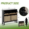 Garvee Shoe Storage Cabinet with 2/3/4 Flip Drawers,Farmhouse Fluted Shoe Organizer,Freestanding Hidden Slim Narrow Shoe Rack for Entryway,Foyer - 2 of 4