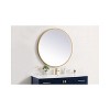 Elegant Lighting Pier 36 inch LED Mirror with Adjustable Color Temperature 3000K/4200K/6400K in Brass - 4 of 4