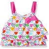 KIKO & MAX Infant/Toddler Girls' 2-Piece Ruffled Top Bikini Swimsuit Sets - 3 of 4