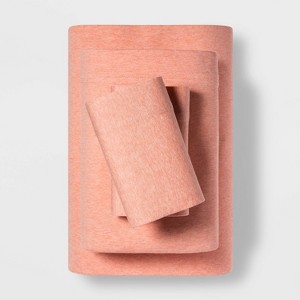 Full Tencel Jersey Blend Sheet Set Dark Peach - Project 62 + Nate Berkus , Dark Pink