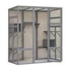 Bencmate Outdoor Cat House,Wooden Feral Cat Shelter Enclosure with 6 High Ledges,Gray, (61.6"*31.8"*70") - 2 of 4