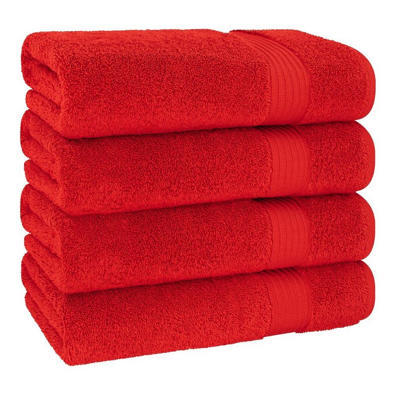 American Soft Linen Premium Quality 100% Cotton 4 Piece Bath Towel Set, Soft Absorbent Quick Dry Bath Towels for Bathroom, 5 of 8
