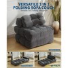 Living Room Folding Sofa Bed,Convertible Sleeper Chair w/ Pillows & Back Support,Portable Fold Out Chair Bed Boneless Couch,Sofa Lounge - 3 of 4