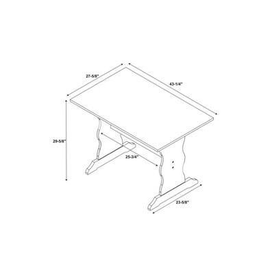 Chelsea Walnut Rectangular Wood Dining Table