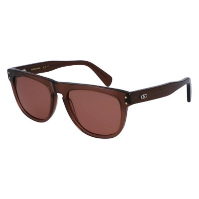 Salvatore Ferragamo SF 1111S 232 Mens Browline Sunglasses Brown 55mm