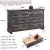 Farmhouse 6 Drawers Dresser, Large Wood Chest of Drawers with Handle for Bedroom, Living Room - 3 of 4