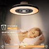 HUMHOLD 24 Inch Smart Modern Ceiling Fan with Lights and Remote/APP Control - 4 of 4