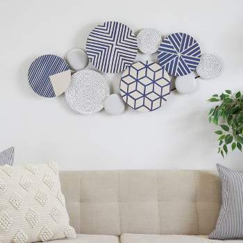 Metal Plate Wall Decor with Intricate Patterns - CosmoLiving by Cosmopolitan