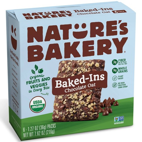 bakery nature ins baked chocolate 6pk oat 62oz organic target