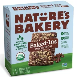 Nature's Bakery Baked-Ins Organic Chocolate Oat - 6pk/7.62oz