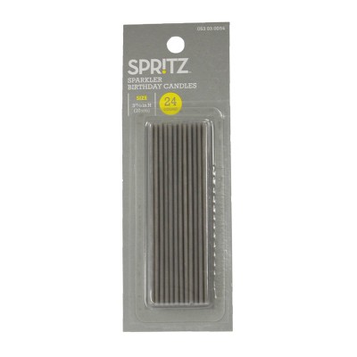 24ct Birthday Candle Gray - Spritz™