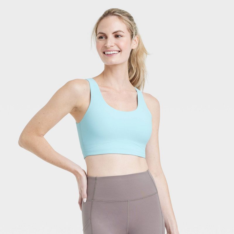 Women's Everyday Soft Medium Support Longline Sports Bra - All In Motion™, 1 of 9