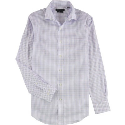 Tommy Hilfiger Mens Wrinkle Resistant Button Down Dress Shirt