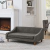 LAOTIES Durable Elevated Dog Sofa Bed,Modern Pet Couch With Comfy Linen,Unique Armrest And Sturdy Legs - 3 of 4