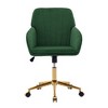 CAVINAS Ergonomic Office Chair, Adjustable Office Chair, Velvet Home Office Desk Chair, Desk Chair Comfy, Swivel Chair, Backrest Seat - 4 of 4