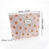 Unique Bargains Women Durable Drawstring Pineapple Cosmetic Bag Pink 1 Pc - 2 of 3