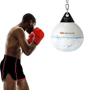 Costway 18'' 110Lbs Heavy Water Filled Punching Aqua Training Boxing Bag Home Gym Hook Black/Red/White/Blue - 1 of 4