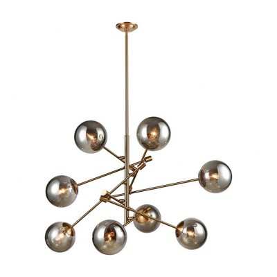 Elk Home Accelerated Returns 8 - Light Chandelier in  Aged Brass