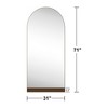 Dovelina Arched Wood Full Length Mirror Freestanding Floor Mirror - 3 of 4
