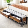 Bed Frame Full Size with Drawers, Full Platform Bed Frame with Headboard - 4 of 4