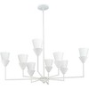 Progress Lighting Pinellas 8-Light Chandelier, Whiteplaster, Opal Glass Shades - 3 of 3
