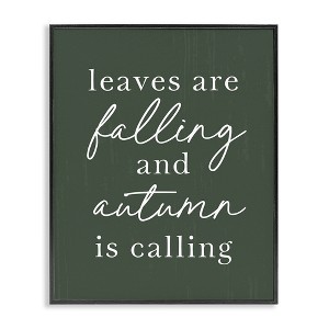 Stupell Industries Leaves Are Falling Black Framed Giclee Art - 1 of 4
