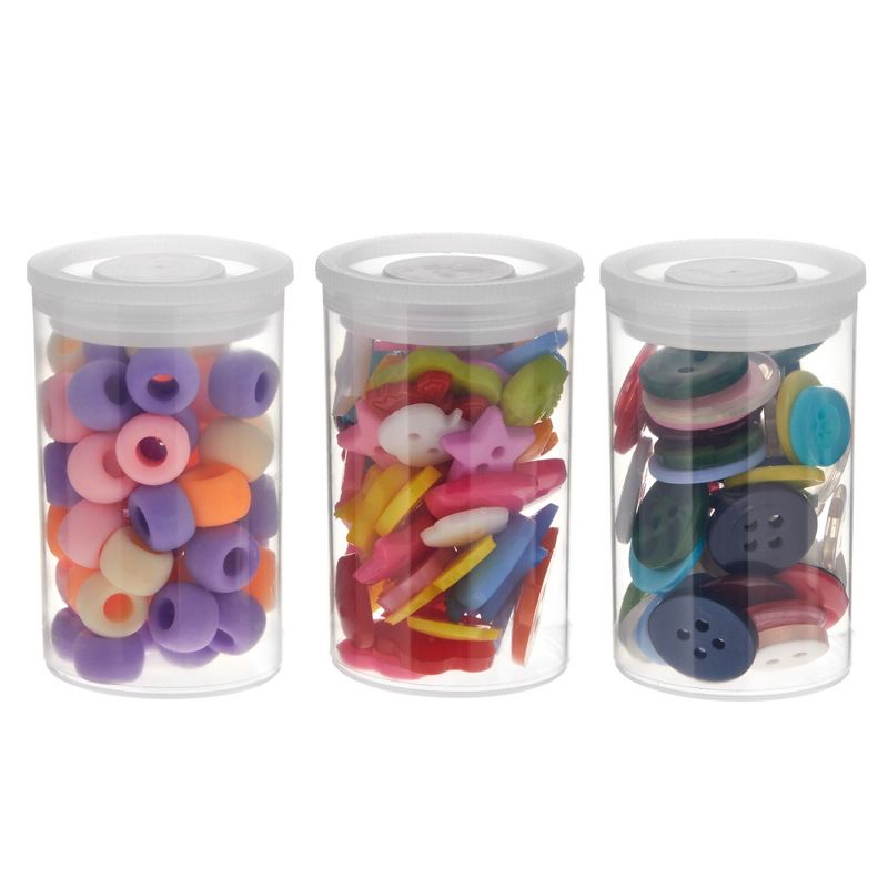 Juvale 30 Pack Film Canisters with Caps, 35mm Empty Clear Plastic Storage Containers for Beads, Jewelry and Small Accessories, 5 of 9