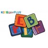 Carpets for Kids KIDsValue PLUS Alphabet Blocks Seating Rug 14" Squares Kit, Primary Colors, Set of 26 - 2 of 4